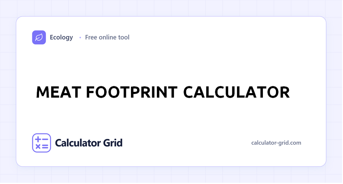 Meat Footprint Calculator