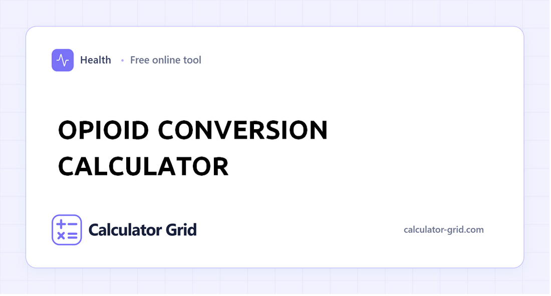 Opioid Conversion Calculator