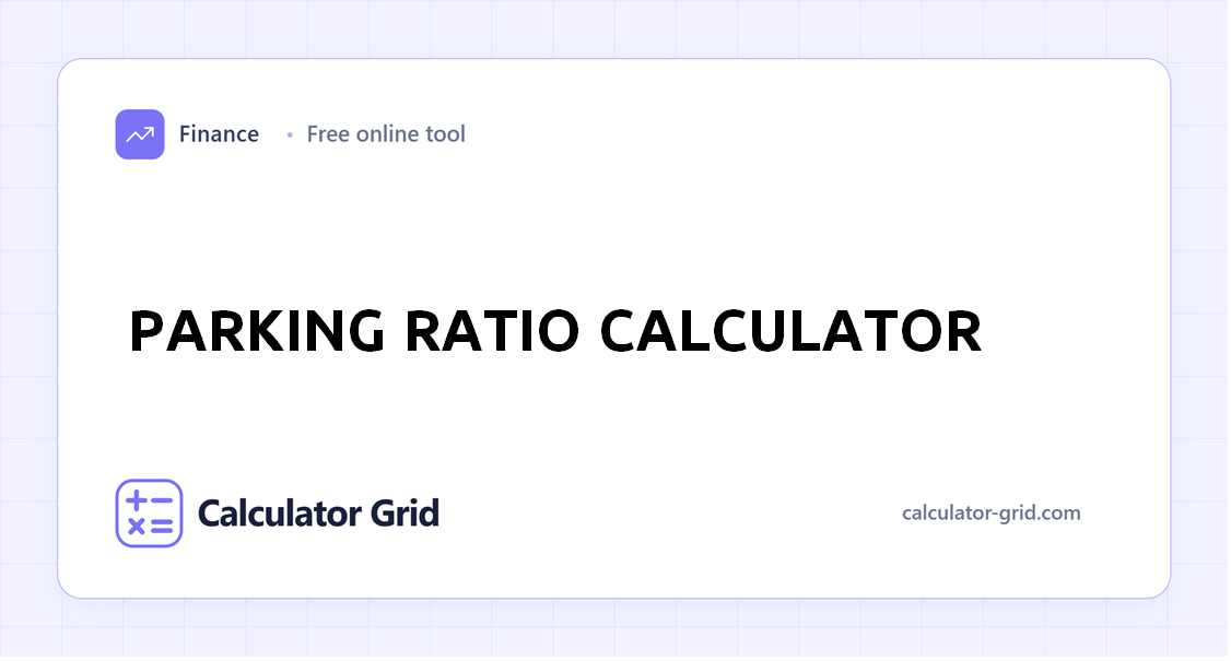 Parking Ratio Calculator