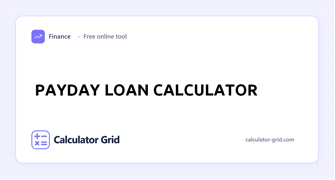 Payday Loan Calculator