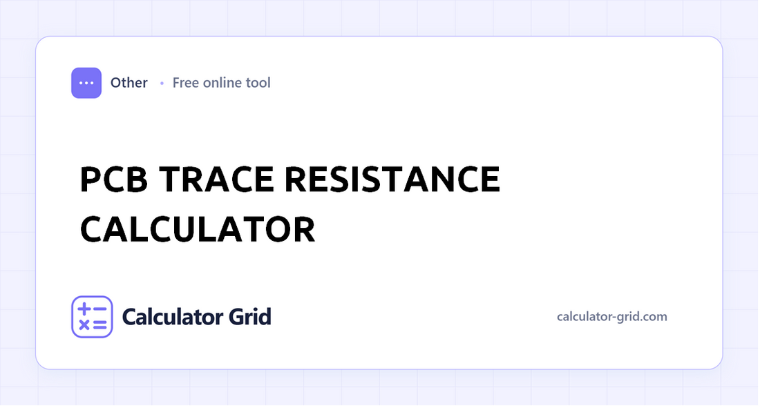 PCB Trace Resistance Calculator
