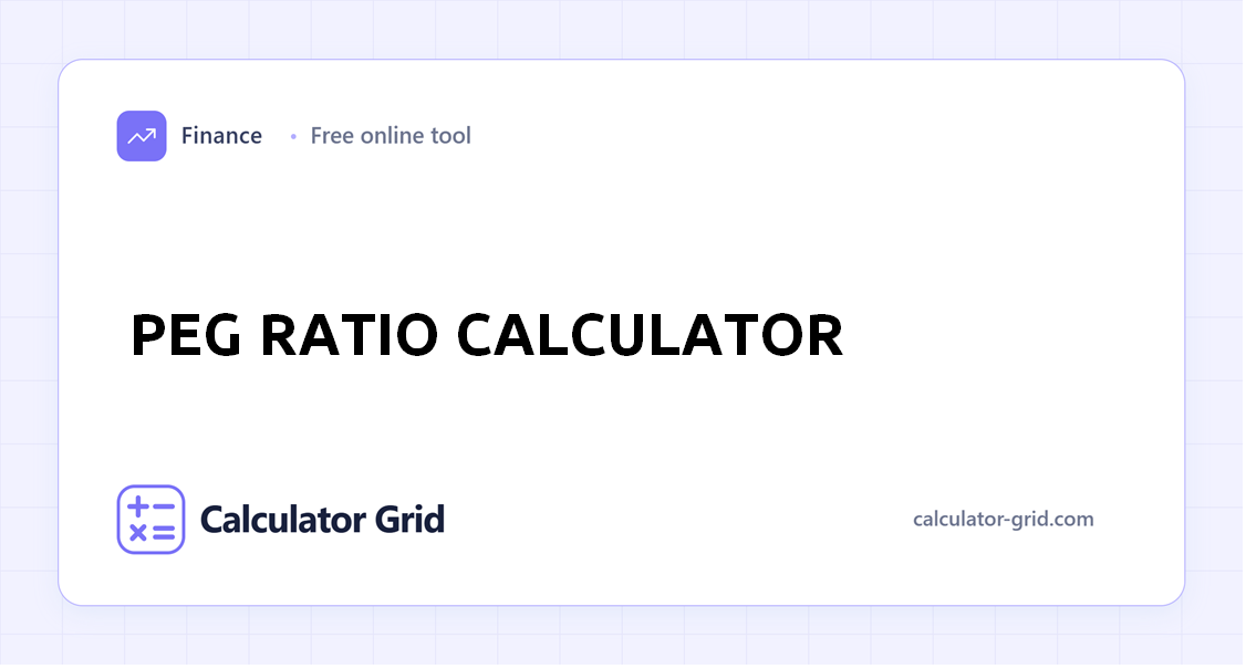 PEG Ratio Calculator