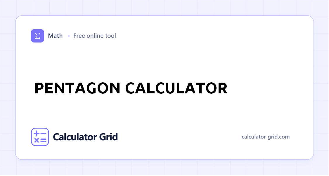 Pentagon Calculator