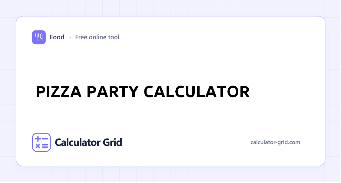Pizza Party Calculator