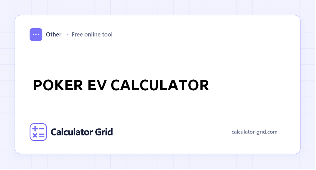 Poker EV Calculator