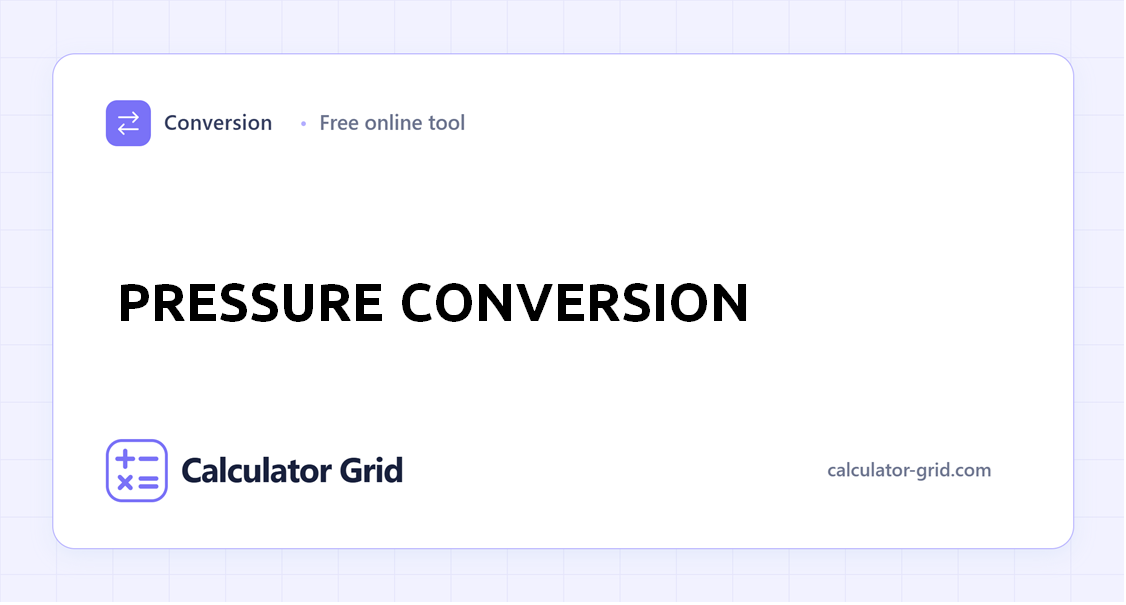Pressure Conversion