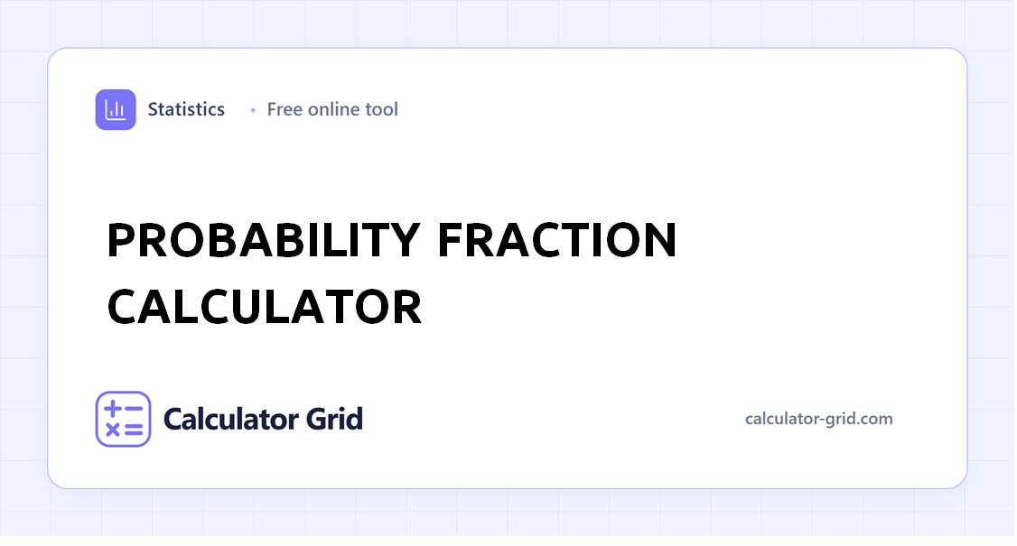 Probability Fraction Calculator