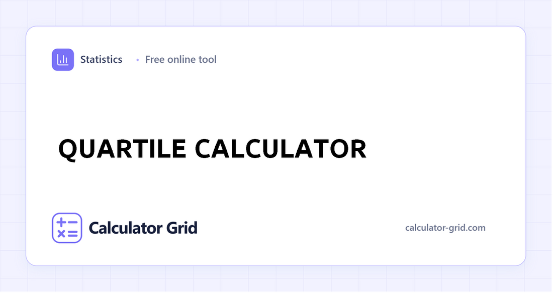 Quartile Calculator