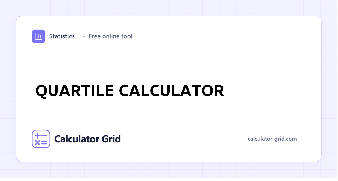 Quartile Calculator