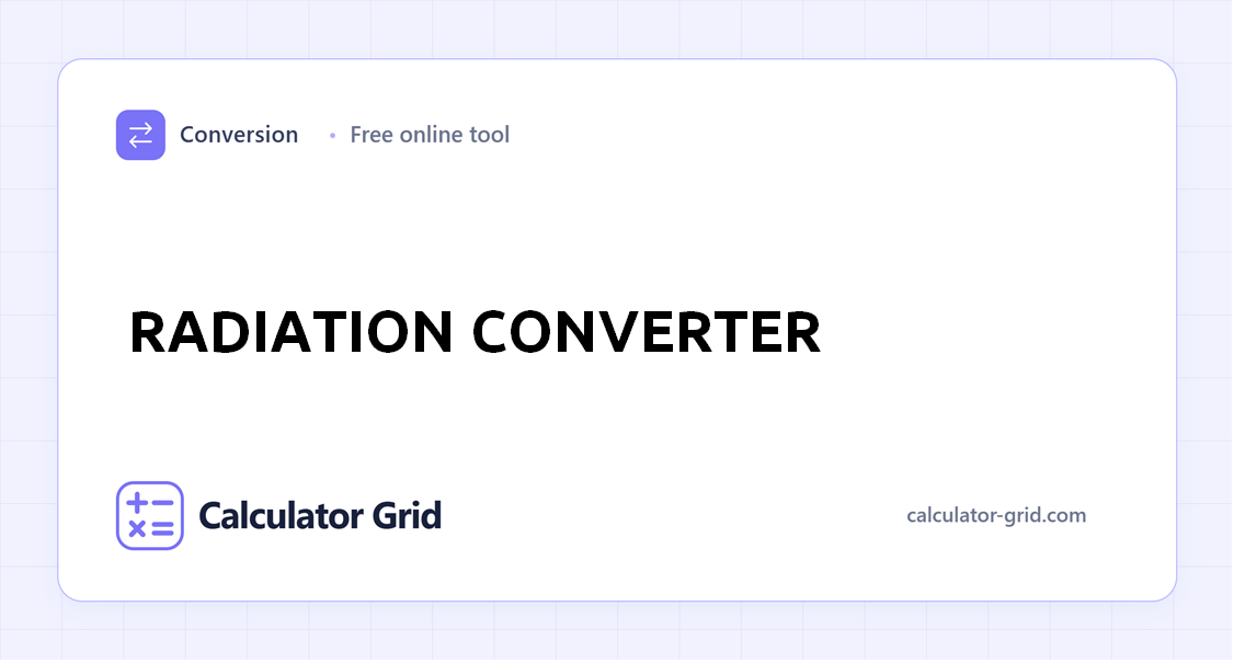 Radiation Converter