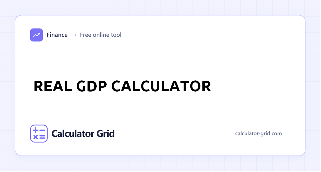 Real GDP Calculator