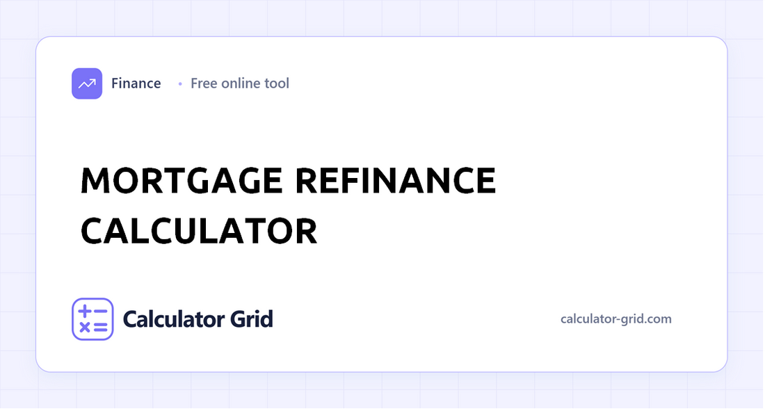 Mortgage Refinance Calculator