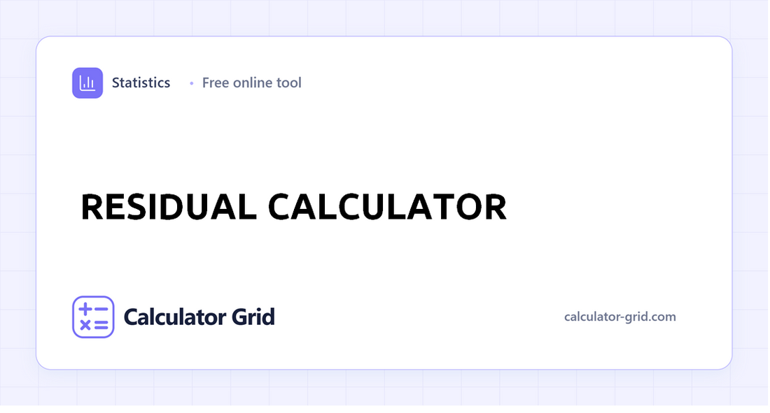 Residual Calculator