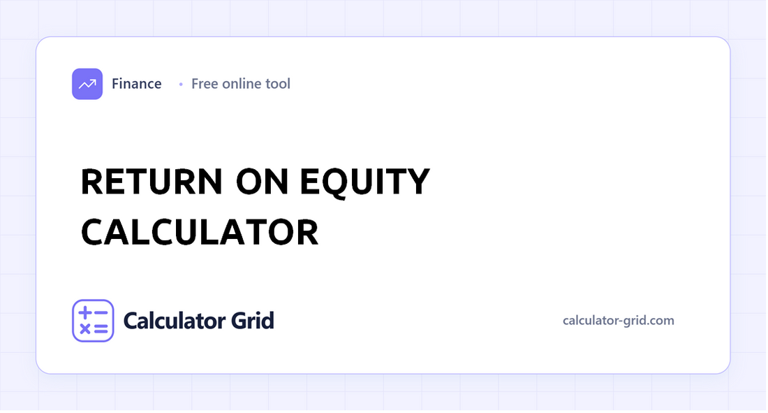 Return on Equity Calculator