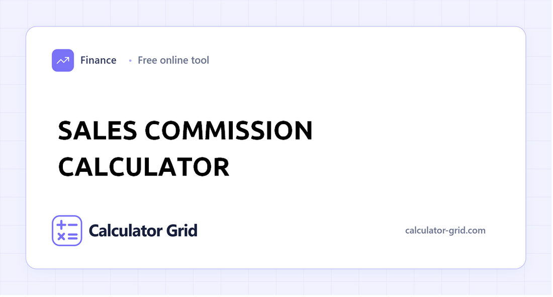 Sales Commission Calculator