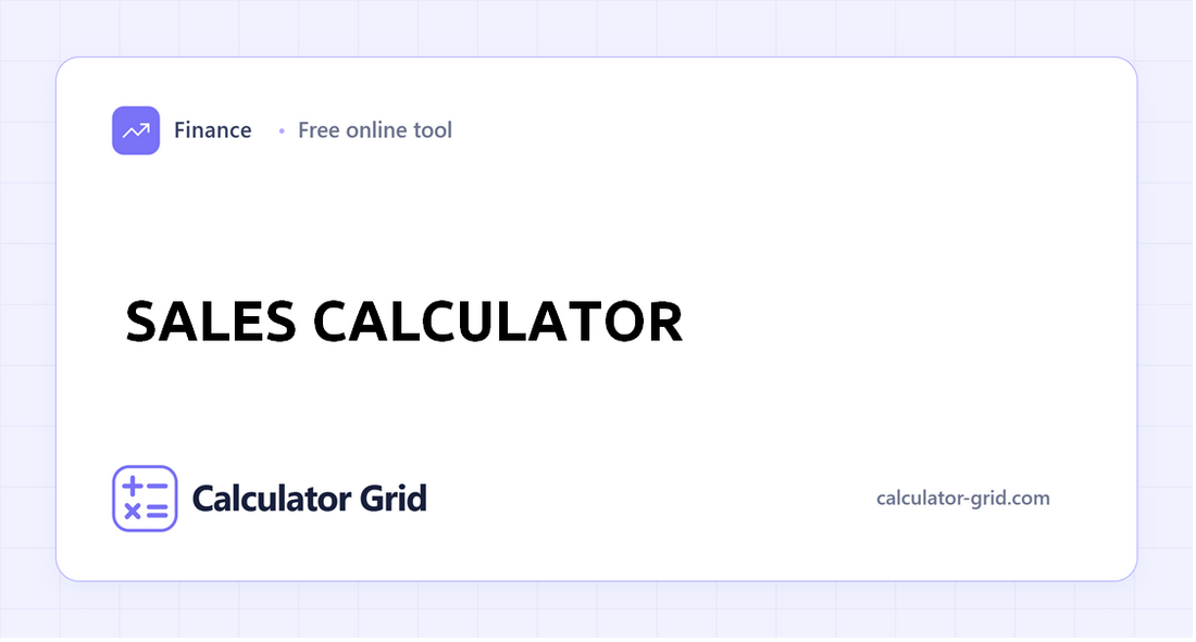 Sales Calculator