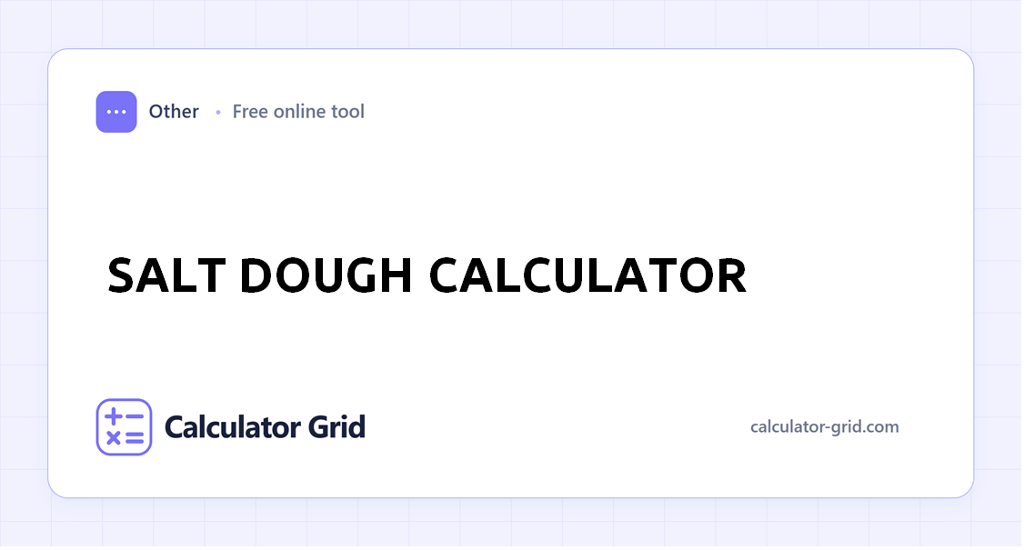 Salt Dough Calculator
