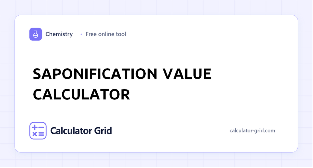 Saponification Value Calculator