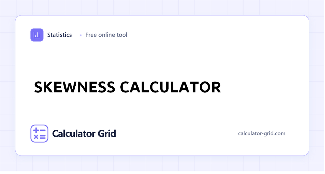 Skewness Calculator