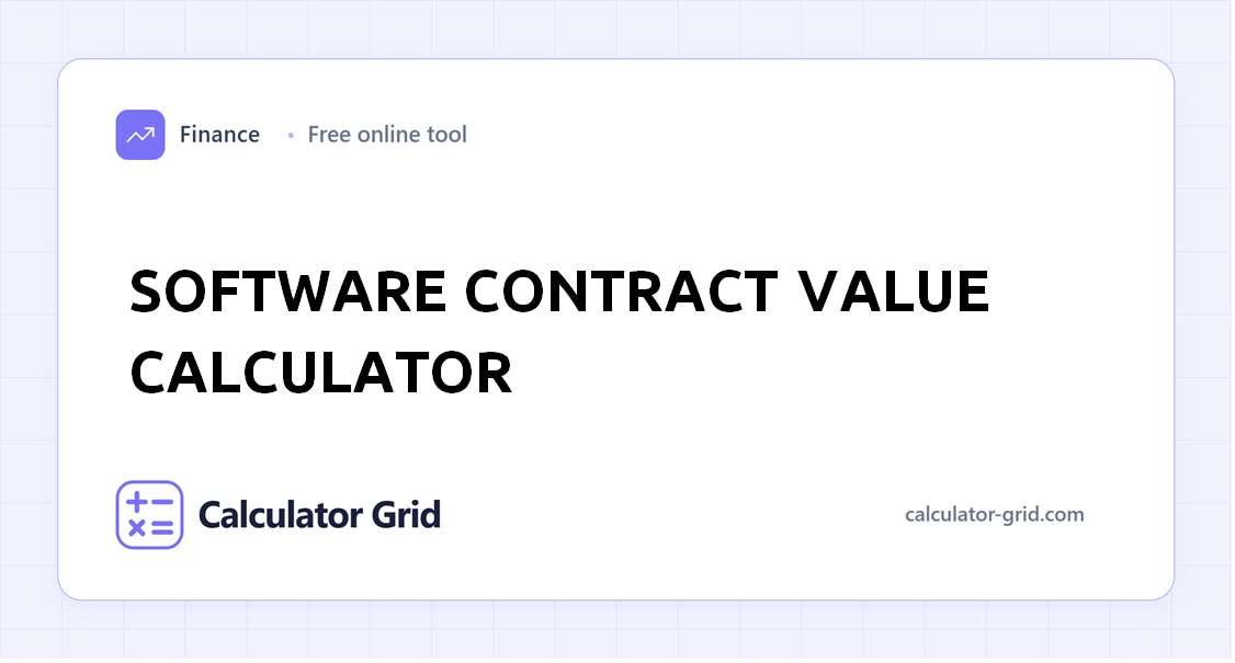 Software Contract Value Calculator