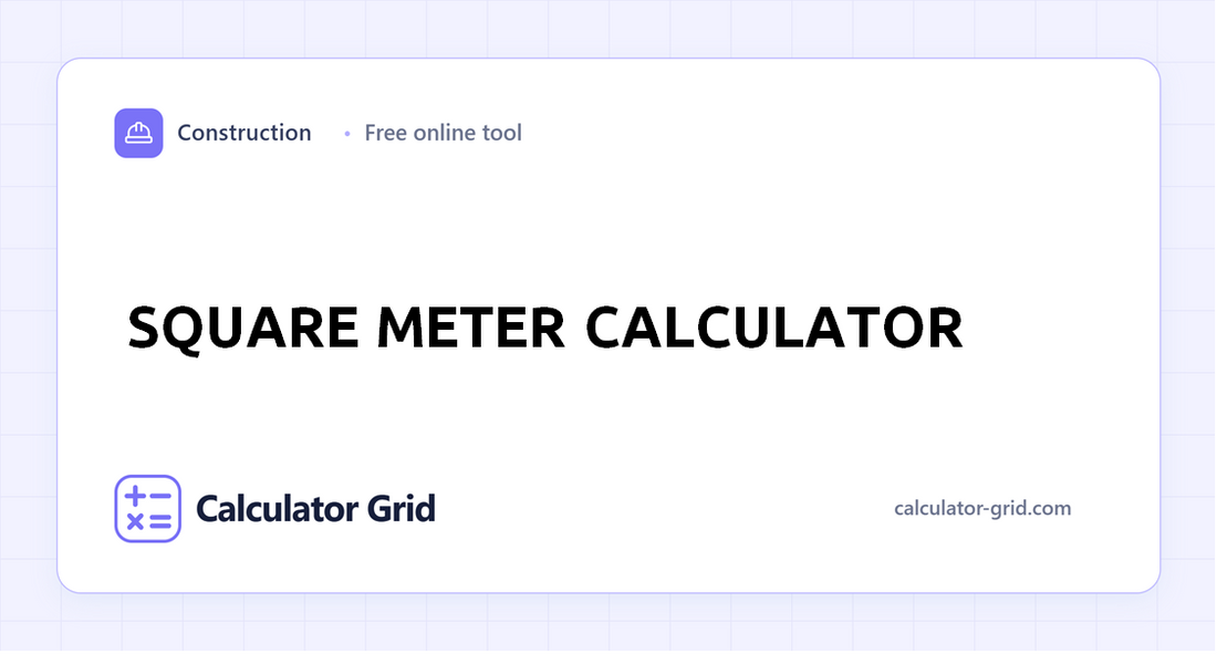Square Meter Calculator