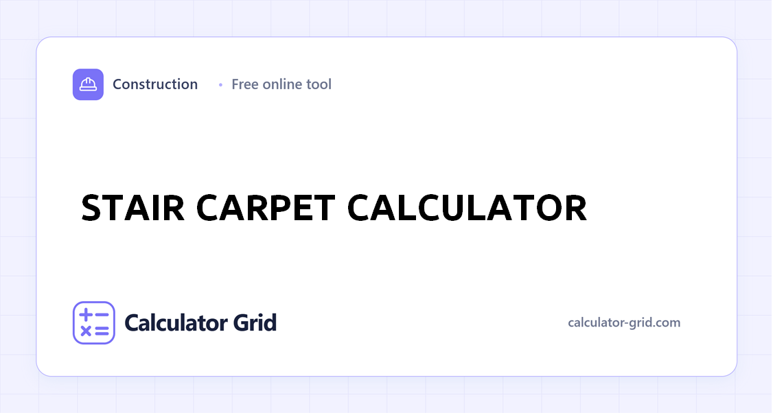 Stair Carpet Calculator