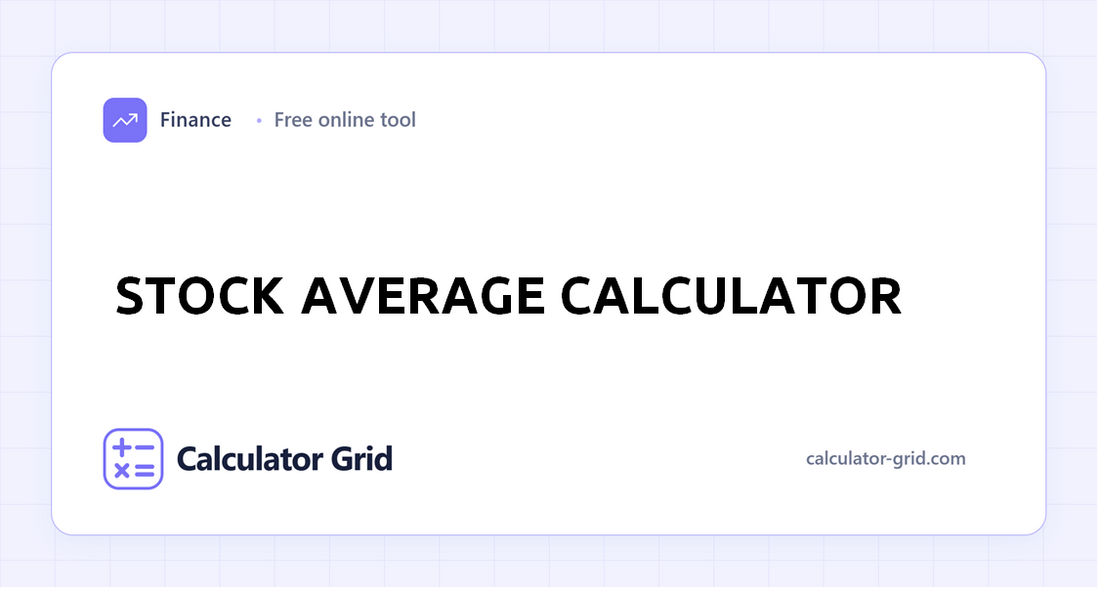 Stock Average Calculator