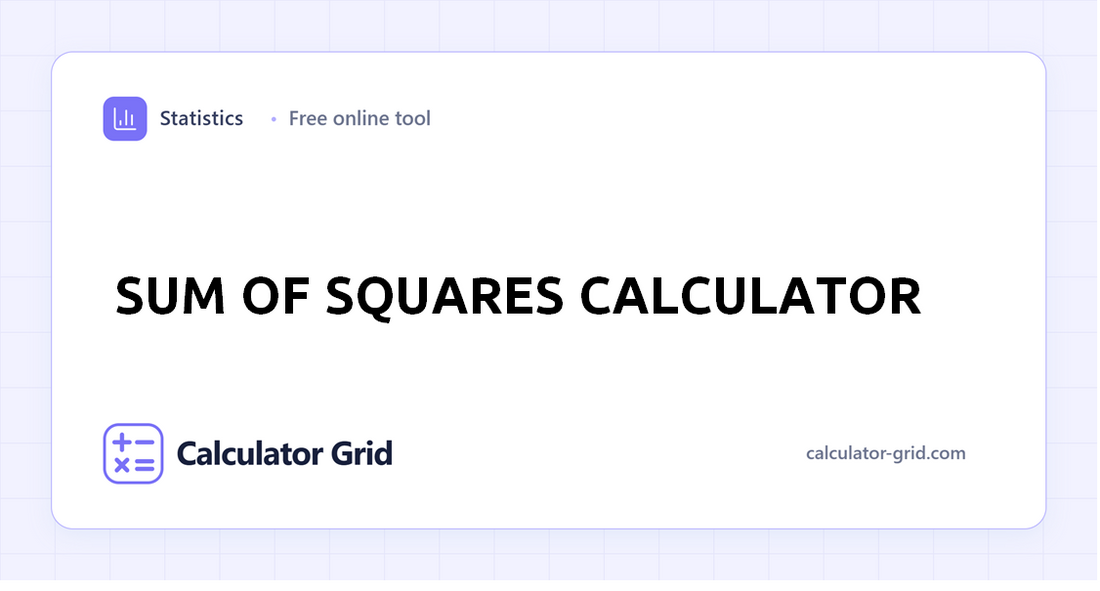 Sum of Squares Calculator
