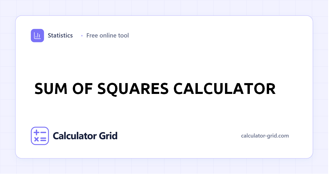 Sum of Squares Calculator