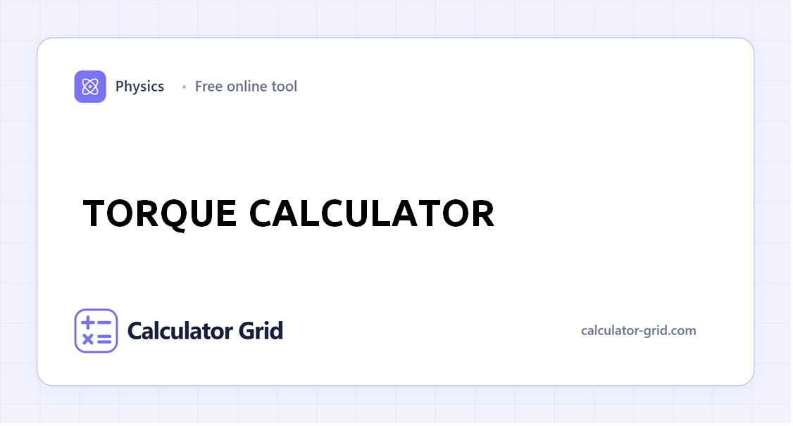 Torque Calculator