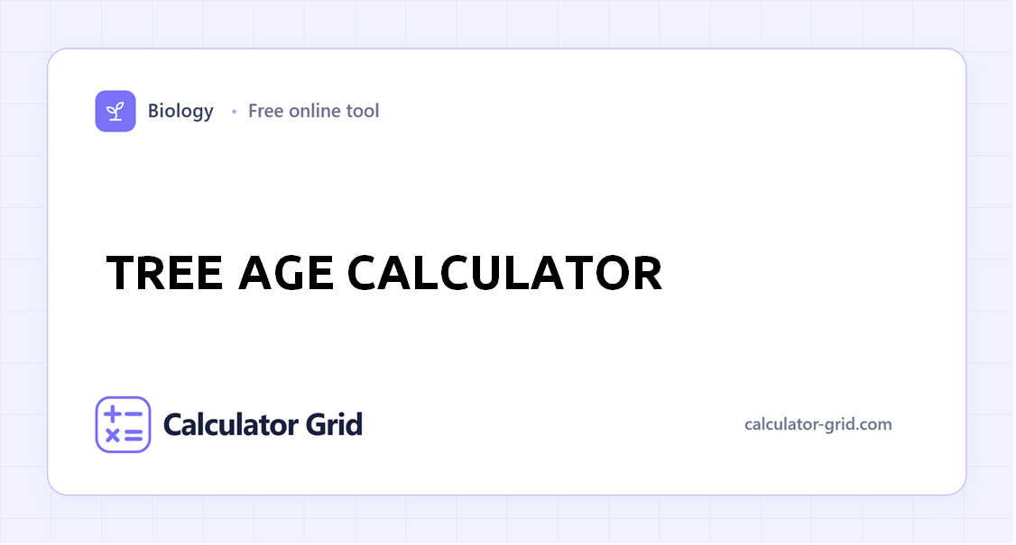 Tree Age Calculator