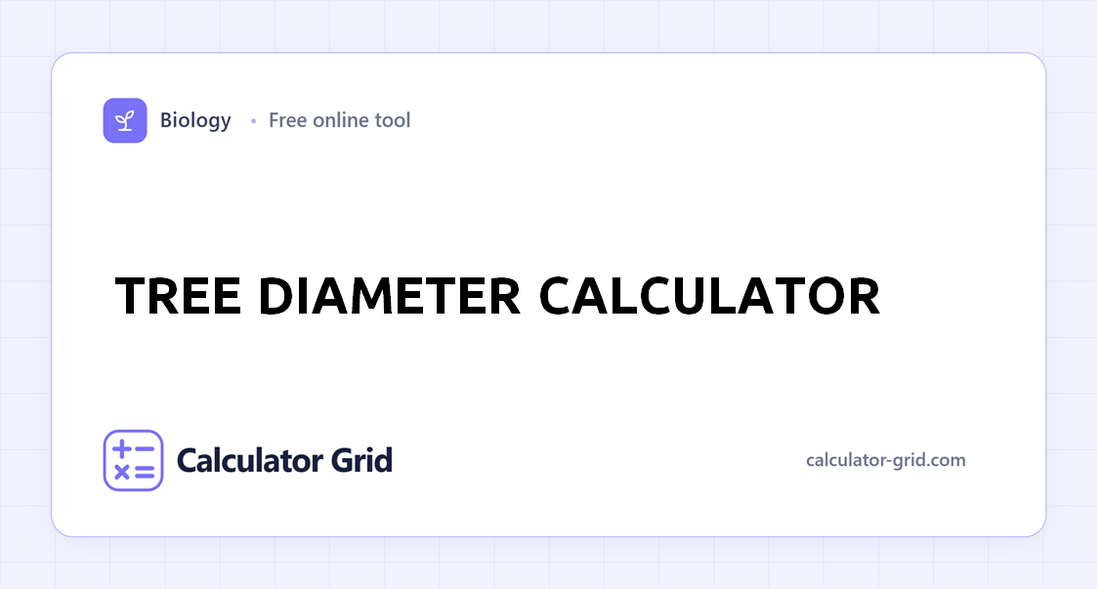 Tree Diameter Calculator