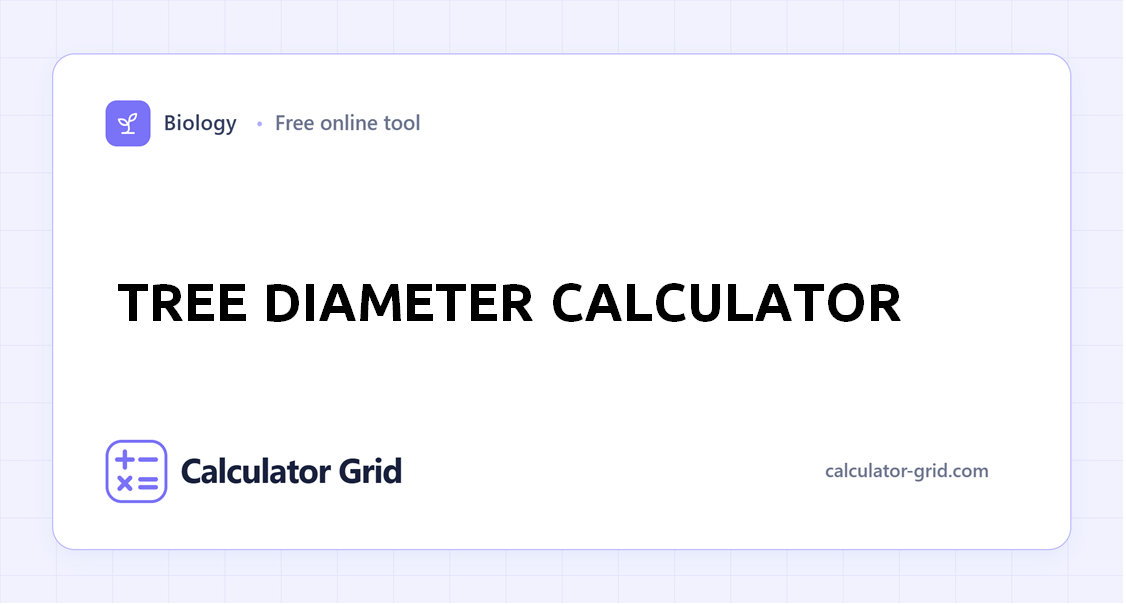 Tree Diameter Calculator