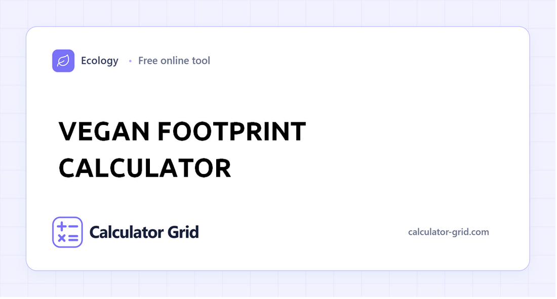 Vegan Footprint Calculator