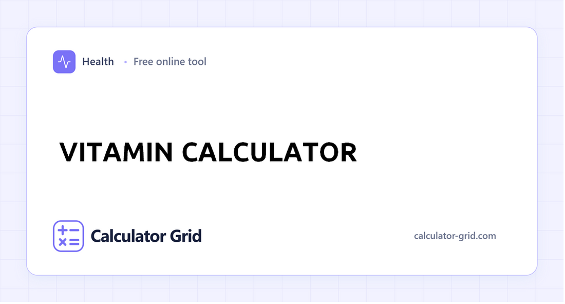 Vitamin Calculator