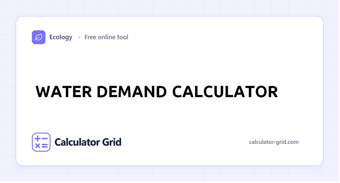 Water Demand Calculator
