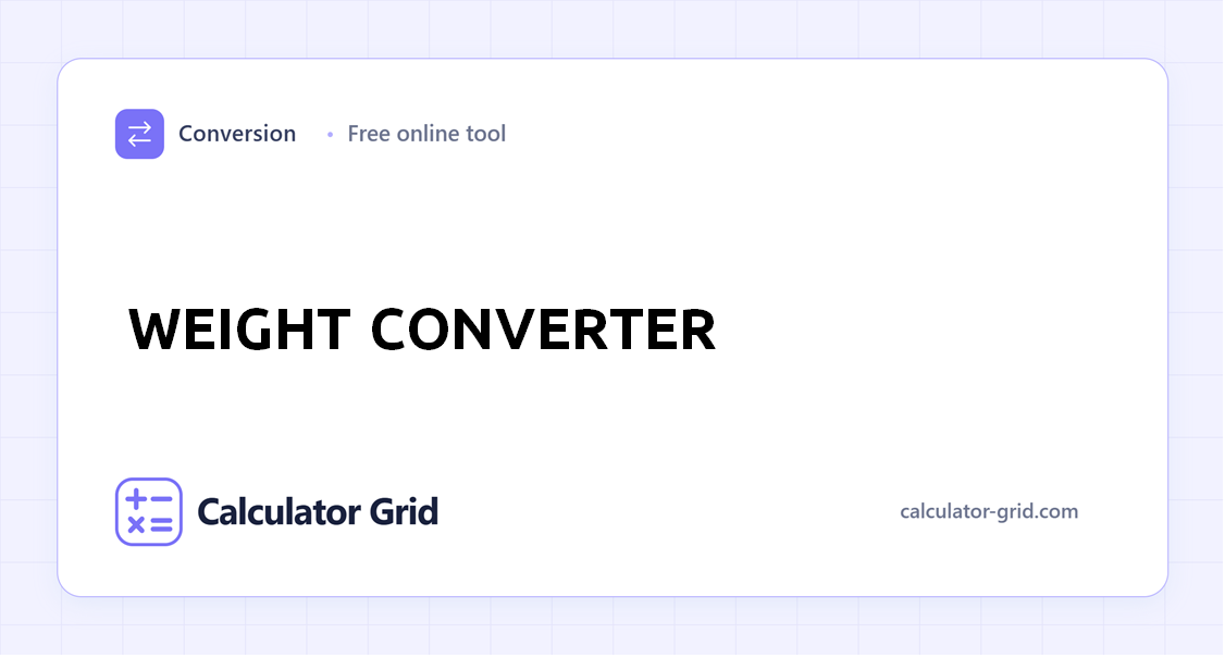Weight Converter