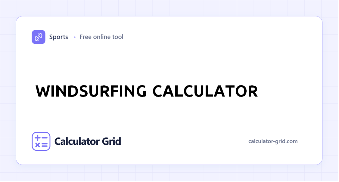 Windsurfing Calculator